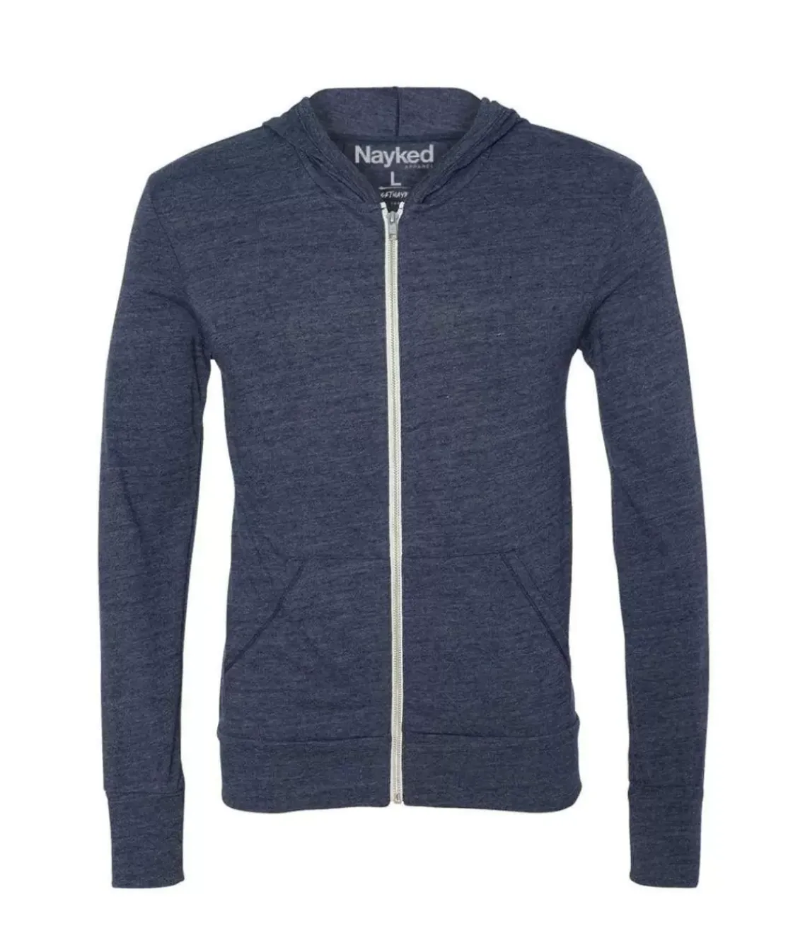 Men'S Ridiculously Soft Vintage Recycled Full-Zip Hooded T-Shirt