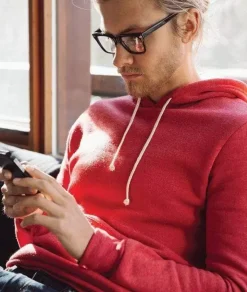 Men'S Ridiculously Soft Vintage Recycled Fleece Hoodie