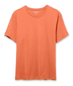 Men'S Soft Garment Washed Big 100% Cotton Short Sleeve T-Shirt