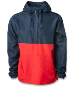 Men'S Soft Lightweight Half-Zip Pullover Windbreaker Anorak