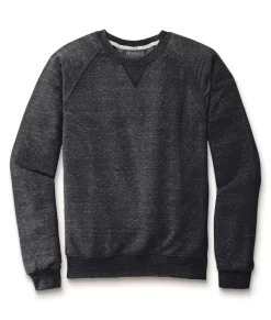 Men'S Soft Snow Heather French Terry Raglan Pullover Sweatshirt