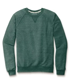 Men'S Soft Snow Heather French Terry Raglan Pullover Sweatshirt