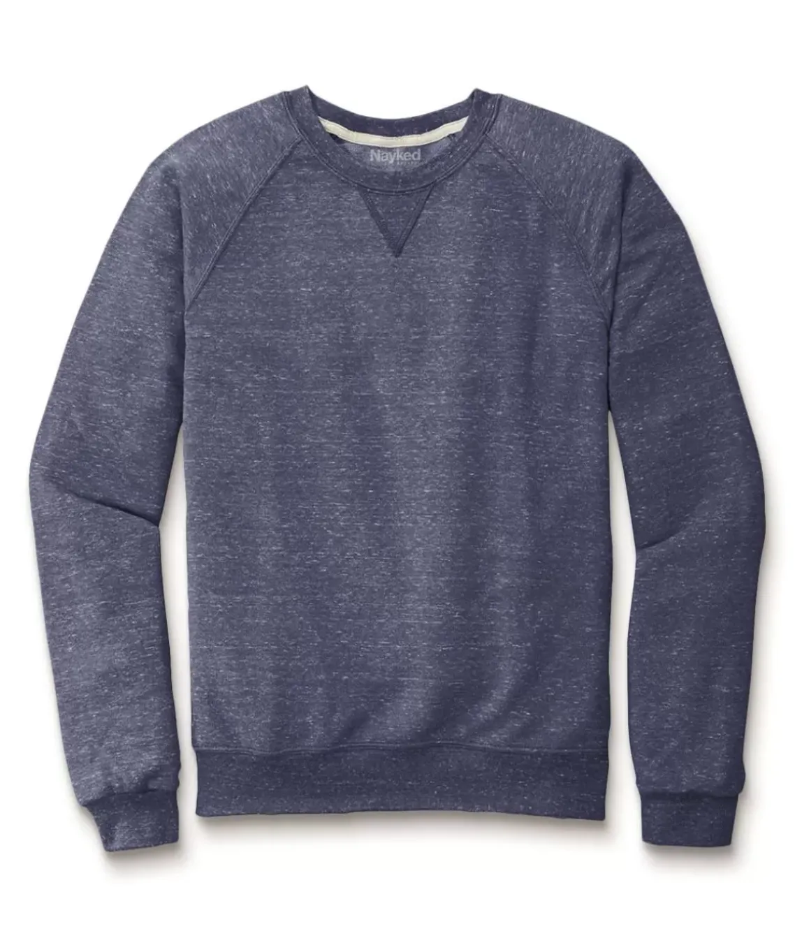 Men'S Soft Snow Heather French Terry Raglan Pullover Sweatshirt