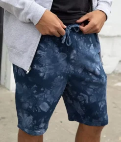 Men'S Tie Dye Fleece Shorts