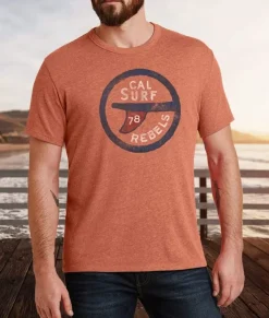 Men'S Vintage Graphic Crew Neck T-Shirt | Surf Rebels