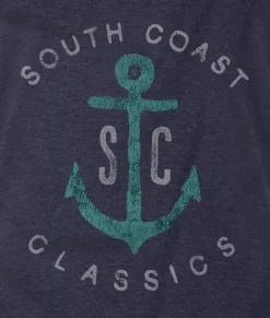 Men'S Vintage Soft Cotton Poly Graphic T-Shirt | Sc Anchor