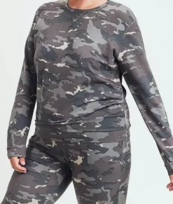 Real Women'S Plus Earth Print Pullover/Discontinued