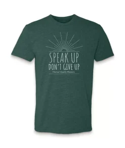 Ridiculously Soft Crew Neck Graphic T-Shirt | Speak Up Don'T Give Up Front Graphic
