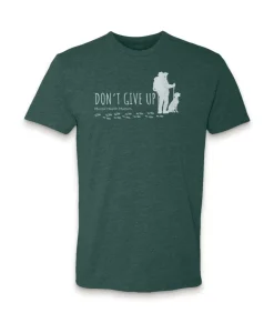 Ridiculously Soft Crew Neck Graphic T-Shirt | Don'T Give Up-Hike With Your Dog