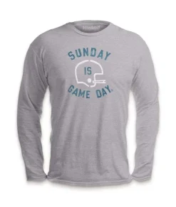 Ridiculously Soft Saturday Is Game Day Graphic Long Sleeve Crew Neck T-Shirt