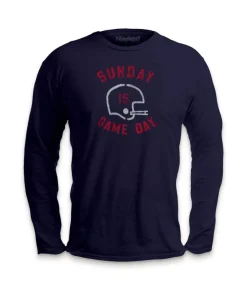 Ridiculously Soft Saturday Is Game Day Graphic Long Sleeve Crew Neck T-Shirt