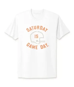 Ridiculously Soft Saturday Is Game Day Graphic Short Sleeve Crew Neck T-Shirt