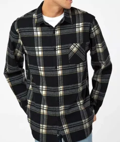 Soft Flannel Plaid Shirt With Chest Pocket