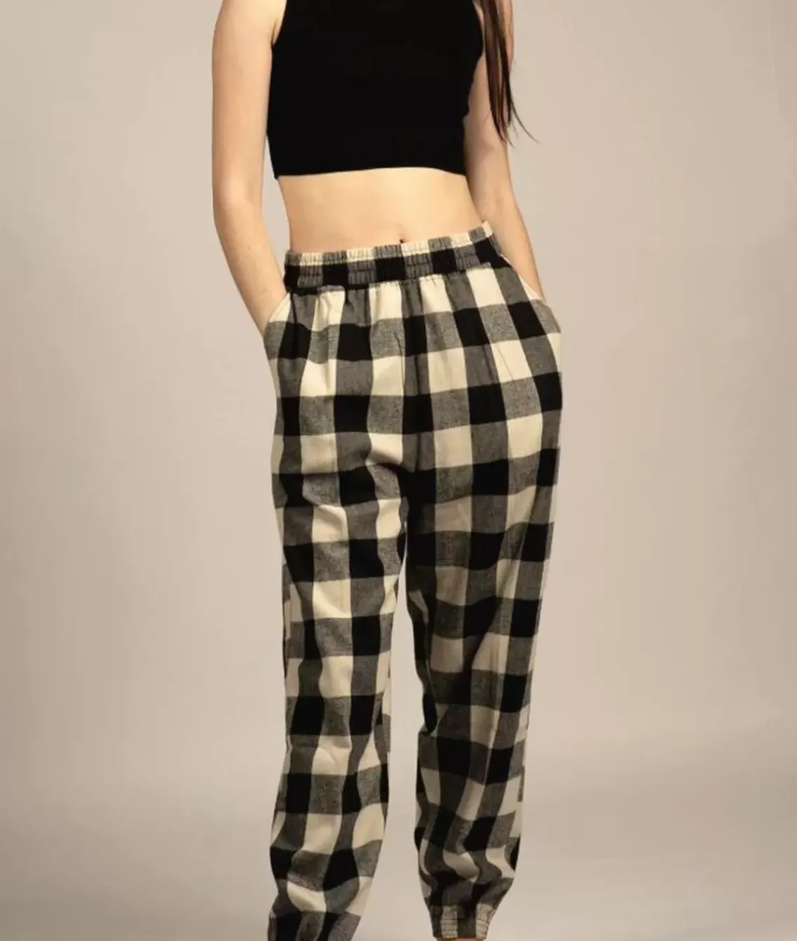 Soft Unisex Flannel Jogger With Pockets