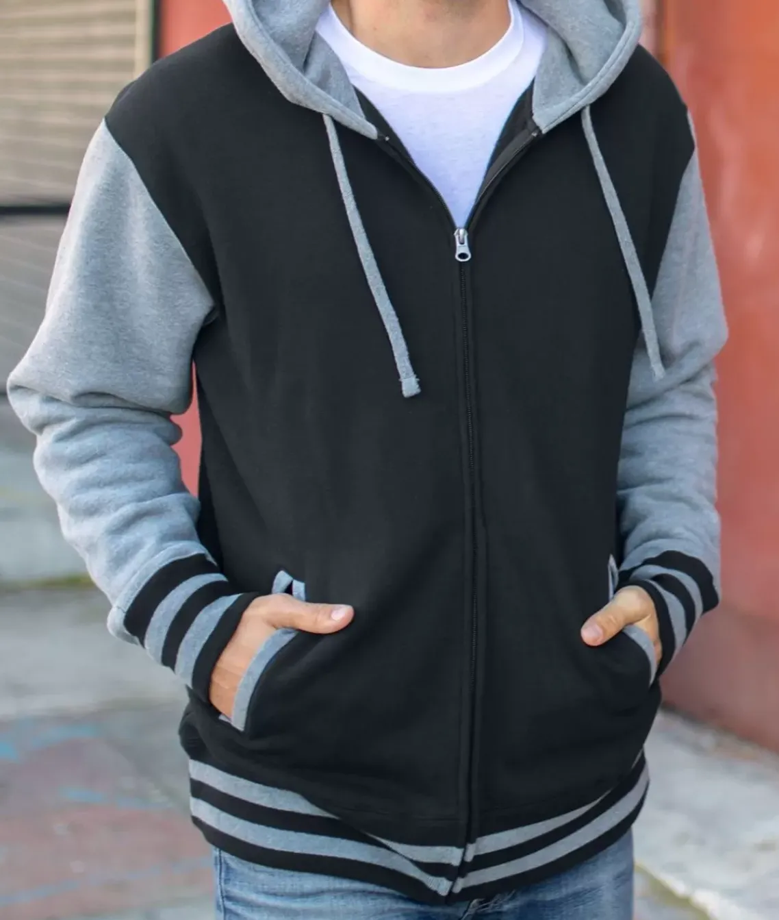 Varsity Full-Zip Hooded Fleece Jacket