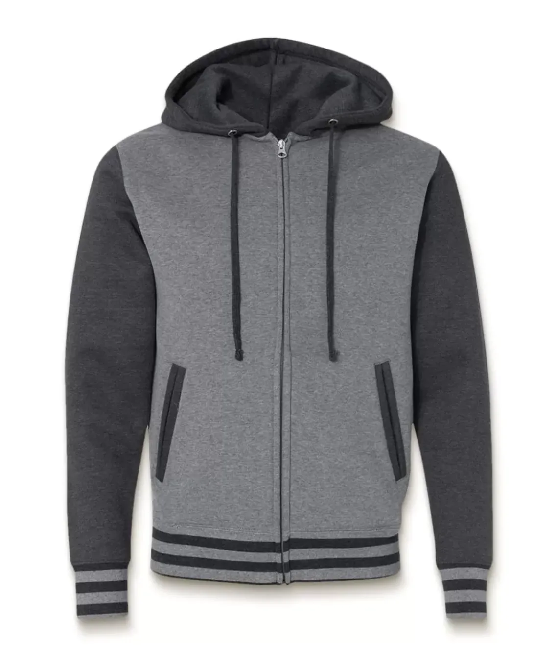 Varsity Full-Zip Hooded Fleece Jacket