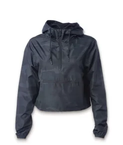 Women'S Lightweight Pullover Cropped Windbreaker