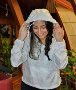 Women'S Lightweight Pullover Cropped Windbreaker