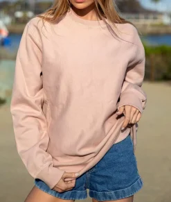 Women'S Oversized Soft Premium Heavyweight Cross-Grain Sweatshirt