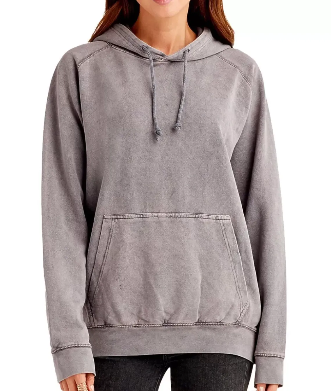 Women'S Oversized Vintage Fleece Raglan Hoodie