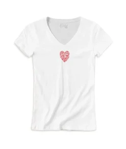 Women'S Ridiculously Soft Deep V Graphic Tee | Love Script