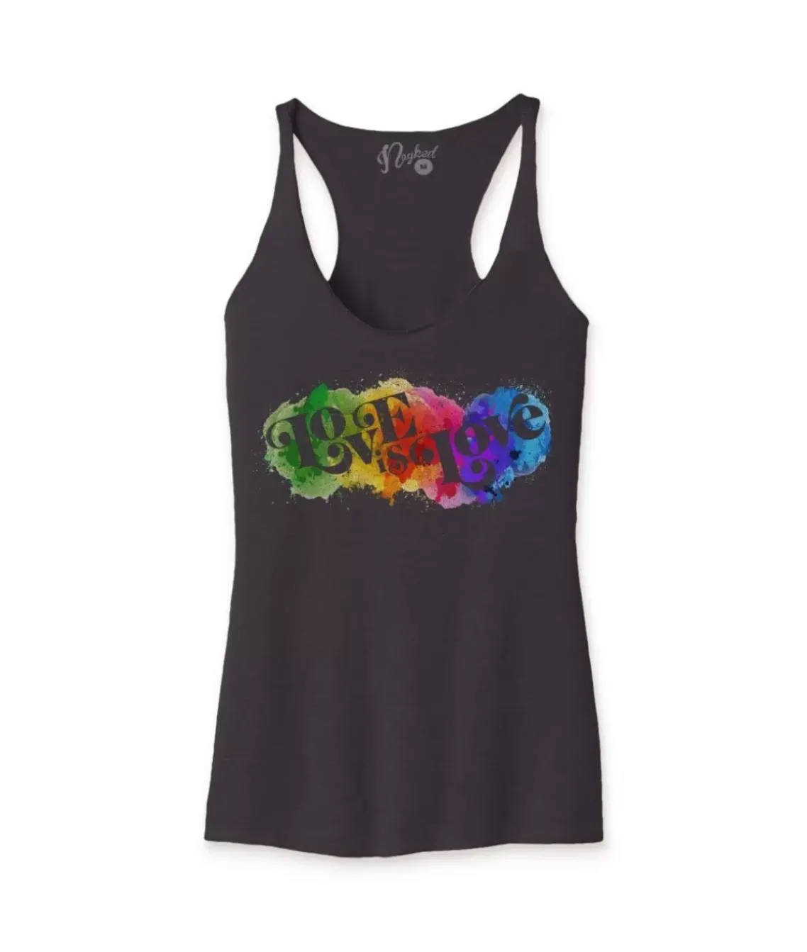 Women'S Ridiculously Soft Lightweight Graphic Racerback Tank | Love Is Love