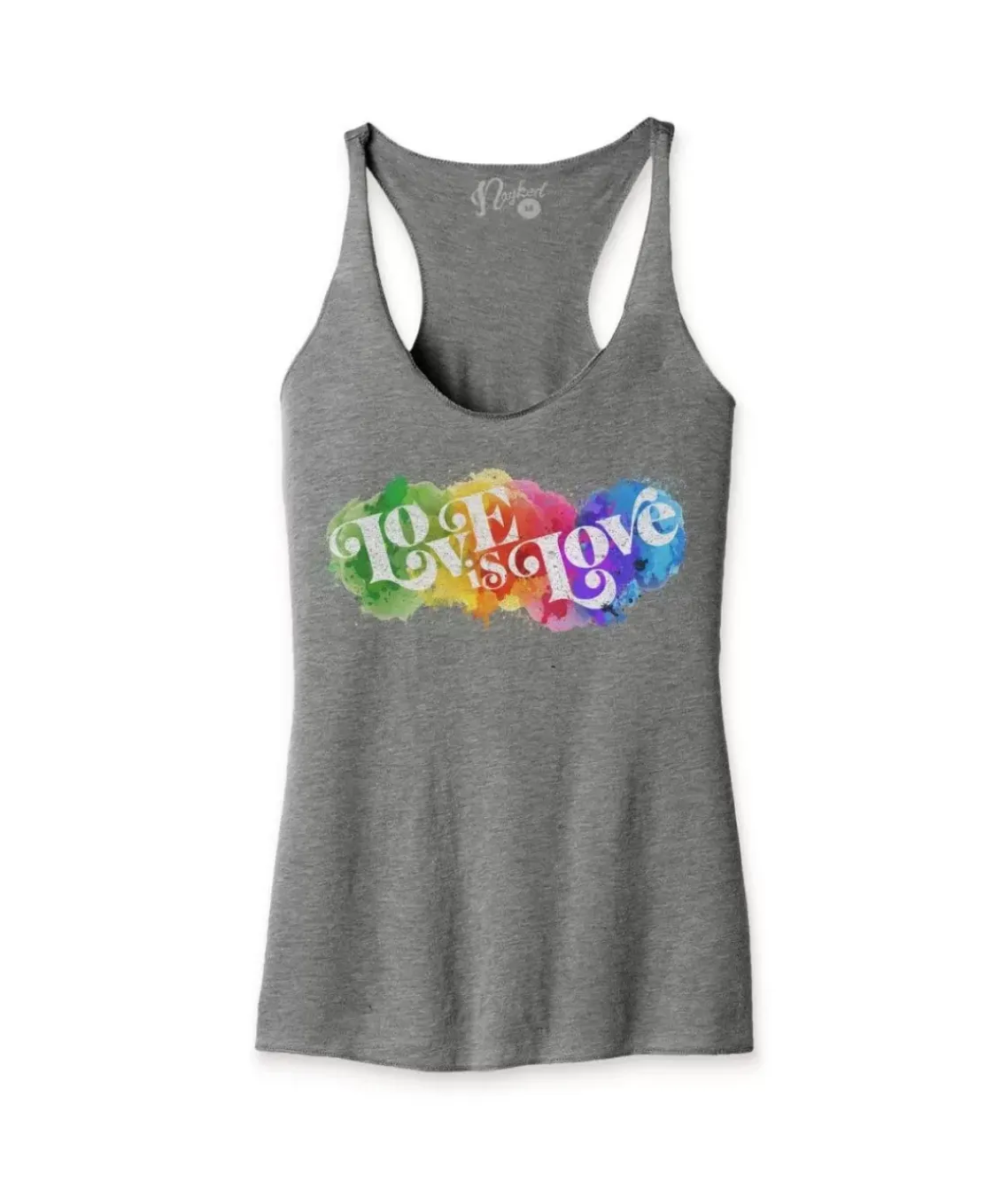 Women'S Ridiculously Soft Lightweight Graphic Racerback Tank | Love Is Love