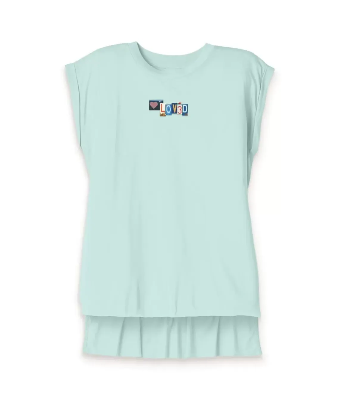 Women'S Ridiculously Soft Flowy Rolled Cuff Muscle Graphic Tee | Loved