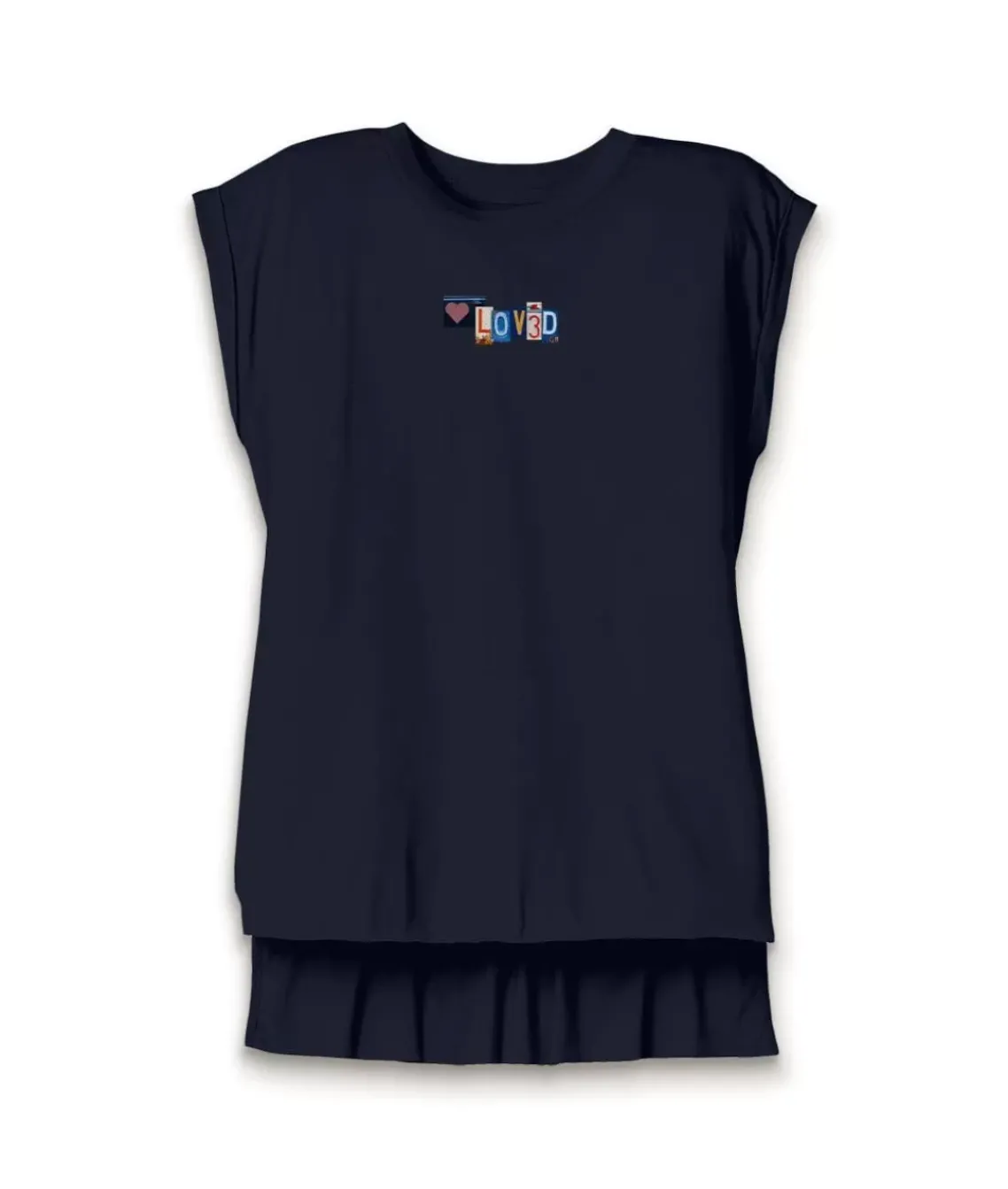 Women'S Ridiculously Soft Flowy Rolled Cuff Muscle Graphic Tee | Loved
