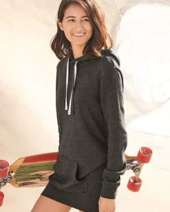 Women'S Ridiculously Soft Hooded Sweatshirt Dress