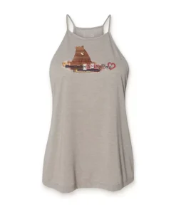 Women'S Ridiculously Soft High Neck Flowy Graphic Tank| License Plate Art: Mama Bear