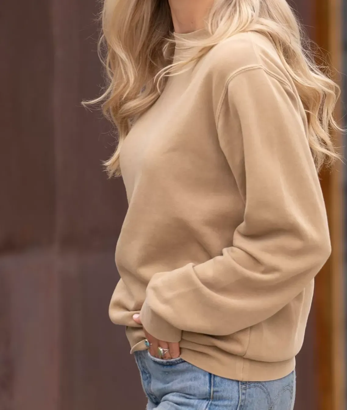 Women'S Ridiculously Soft Oversized Pigment-Dyed Sweatshirt