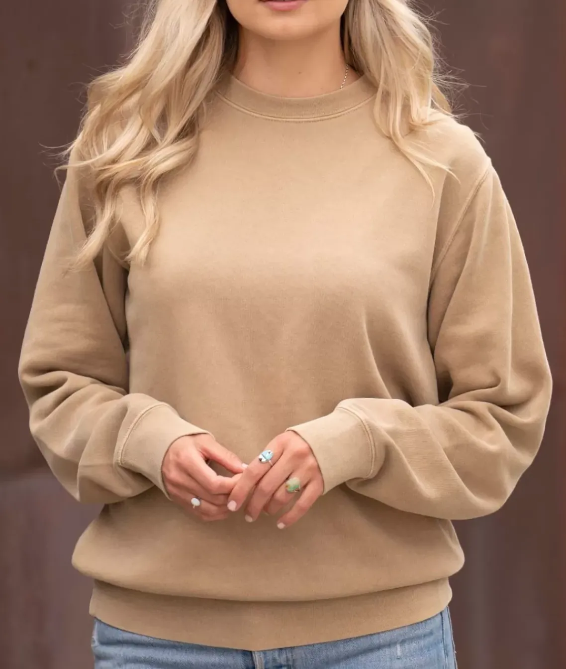 Women'S Ridiculously Soft Oversized Pigment-Dyed Sweatshirt