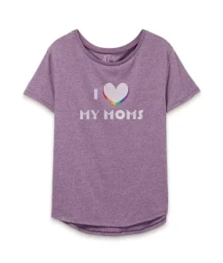 Women'S Ridiculously Soft Vintage Oversized Graphic Tee | I Love My Moms