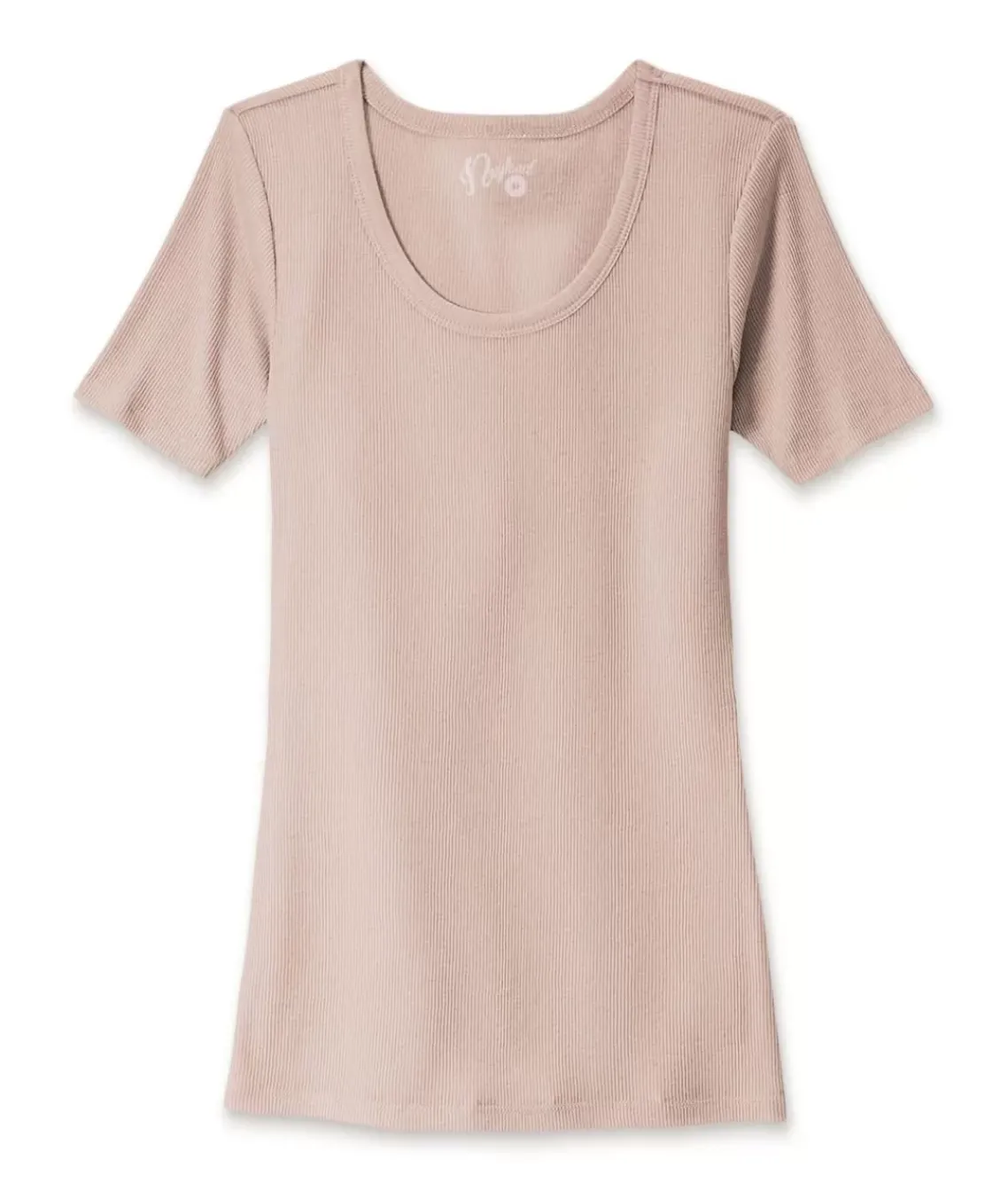 Women'S Ridiculously Soft Ribbed Scoop Neck Tee