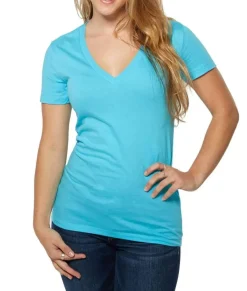 Women'S Ridiculously Soft Deep V-Neck T-Shirt