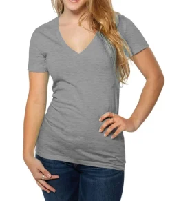 Women'S Ridiculously Soft Deep V-Neck T-Shirt