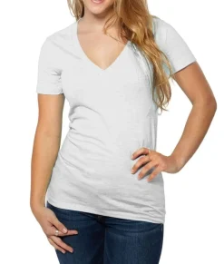 Women'S Ridiculously Soft Deep V-Neck T-Shirt