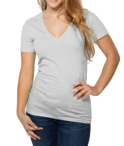 Women'S Ridiculously Soft Deep V-Neck T-Shirt