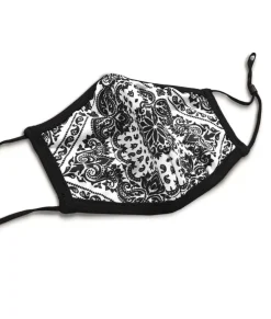 Women'S Ridiculously Soft Bandana Print 2-Layer Face Mask With Adjustable Ear Loops