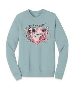 Women'S Ridiculously Soft Oversized Graphic Fleece Pullover | I Can Buy Myself Flowers
