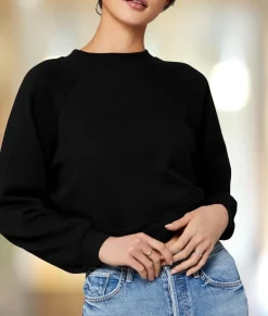 Women'S Ridiculously Soft Raglan Abbreviated Crop Pullover