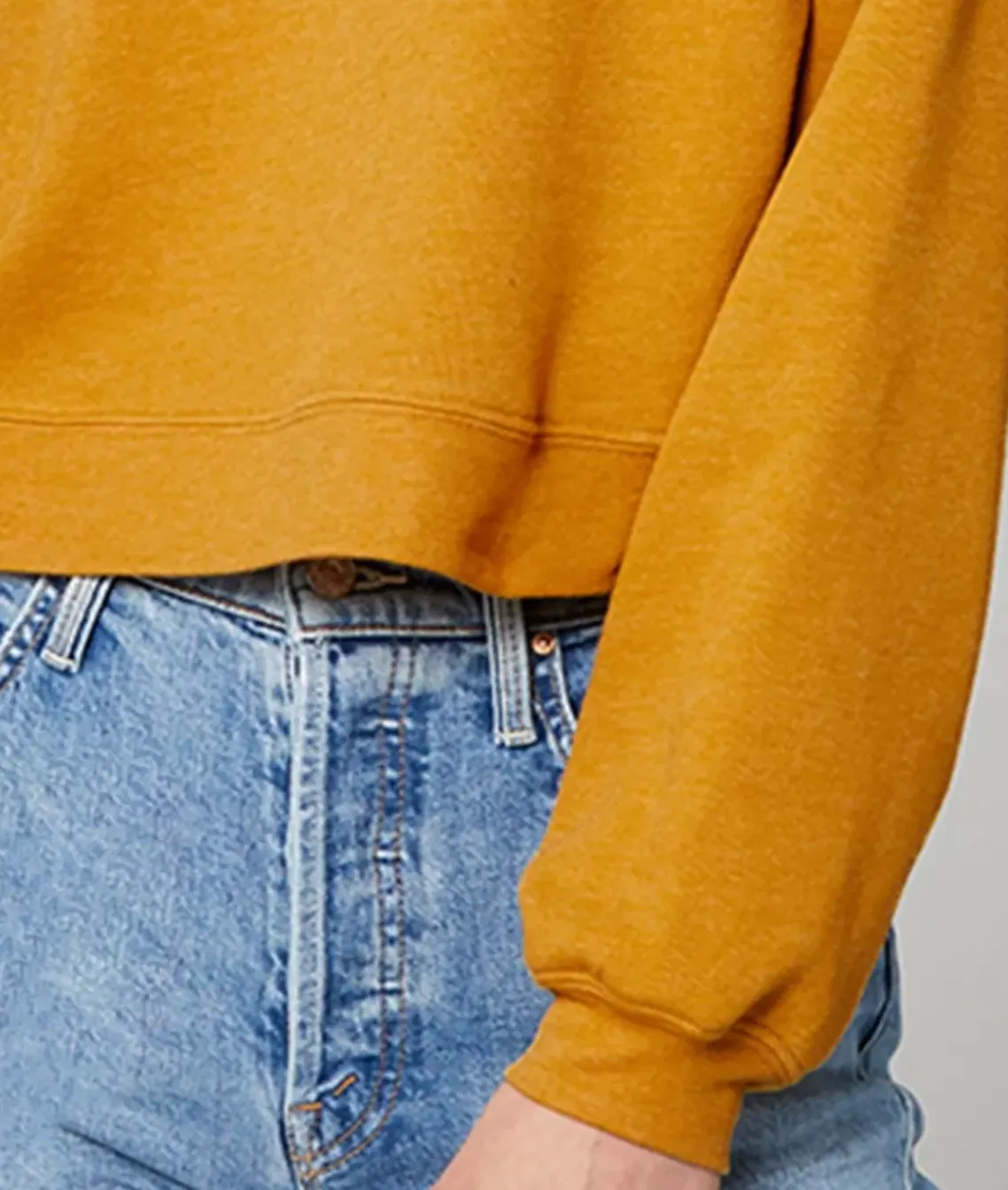 Women'S Ridiculously Soft Raglan Abbreviated Crop Pullover