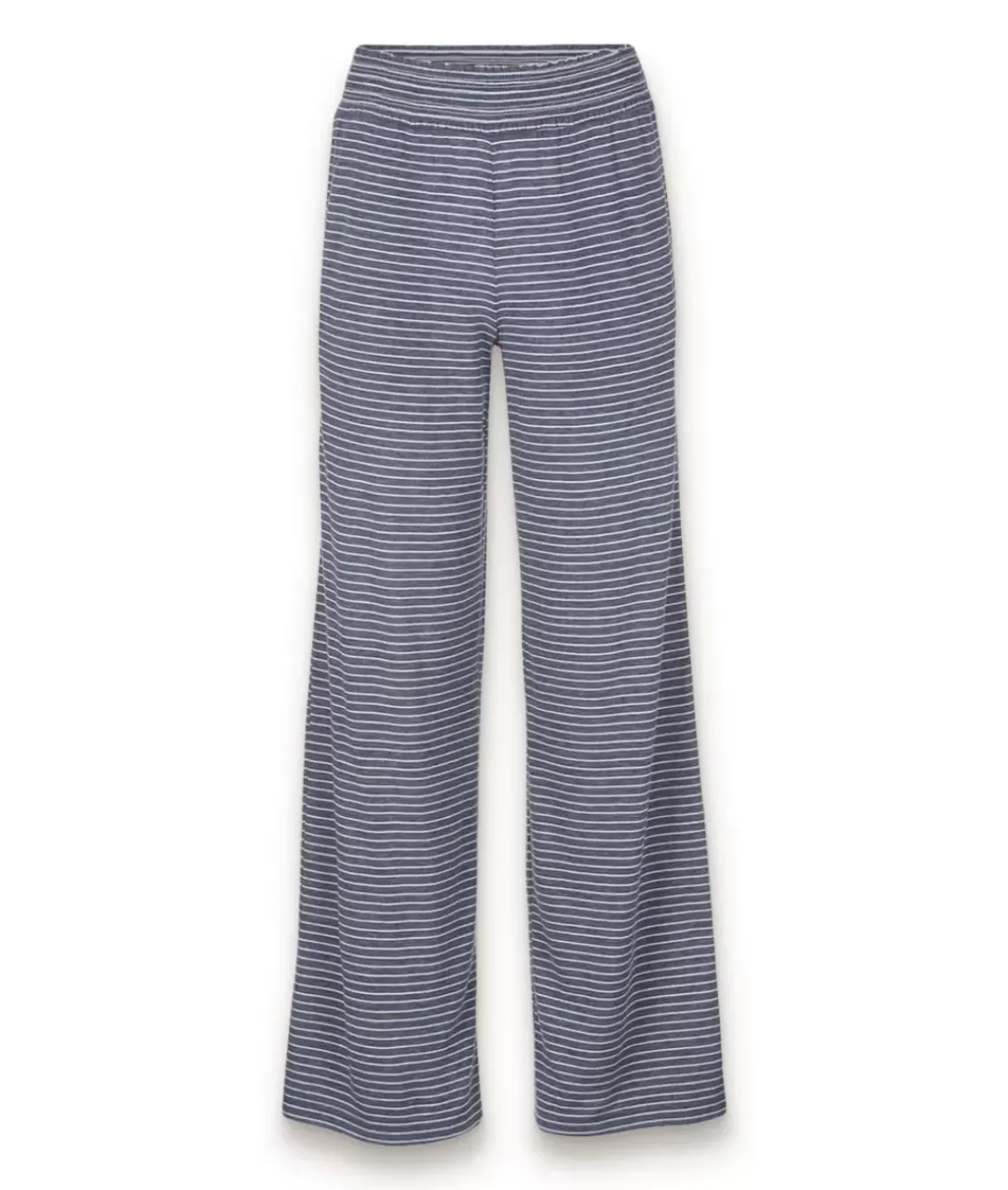 Women'S Ridiculously Soft Shirred Wide Leg Fine Line Striped Lounge Pants