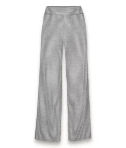 Women'S Ridiculously Soft Shirred Wide Leg Fine Line Striped Lounge Pants