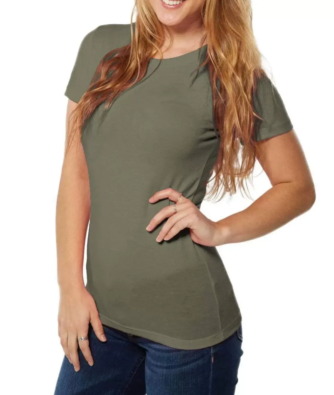 Women'S Ridiculously Soft Lightweight Crew Neck T-Shirt
