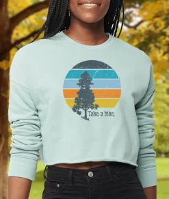 Women'S Ridiculously Soft Cropped Graphic Pullover Sweatshirt | Take A Hike
