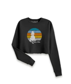 Women'S Ridiculously Soft Cropped Graphic Pullover Sweatshirt | Take A Hike