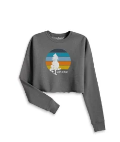 Women'S Ridiculously Soft Cropped Graphic Pullover Sweatshirt | Take A Hike