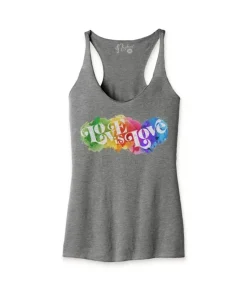 Women'S Ridiculously Soft Lightweight Graphic Racerback Tank | Love Is Love